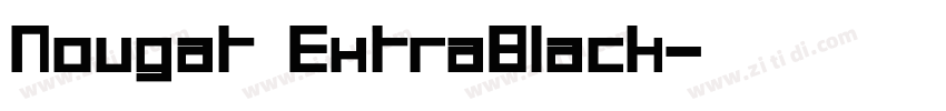 Nougat ExtraBlack字体转换